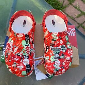 CROCS Coca Cola All Terrain Crocs  209312 White/Red NWB Size M8/W10